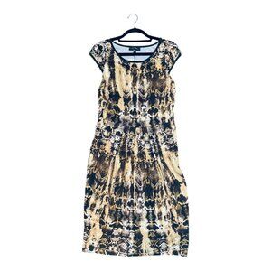Dress - Karen Kane Knit Safari Print Inspired Cap Sleeves (L)